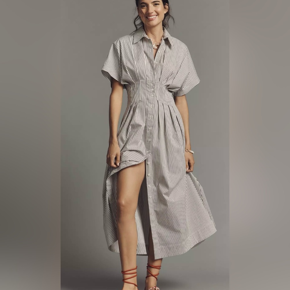 ANTHROPOLOGIE Tobie Shirt Dress by Exquise